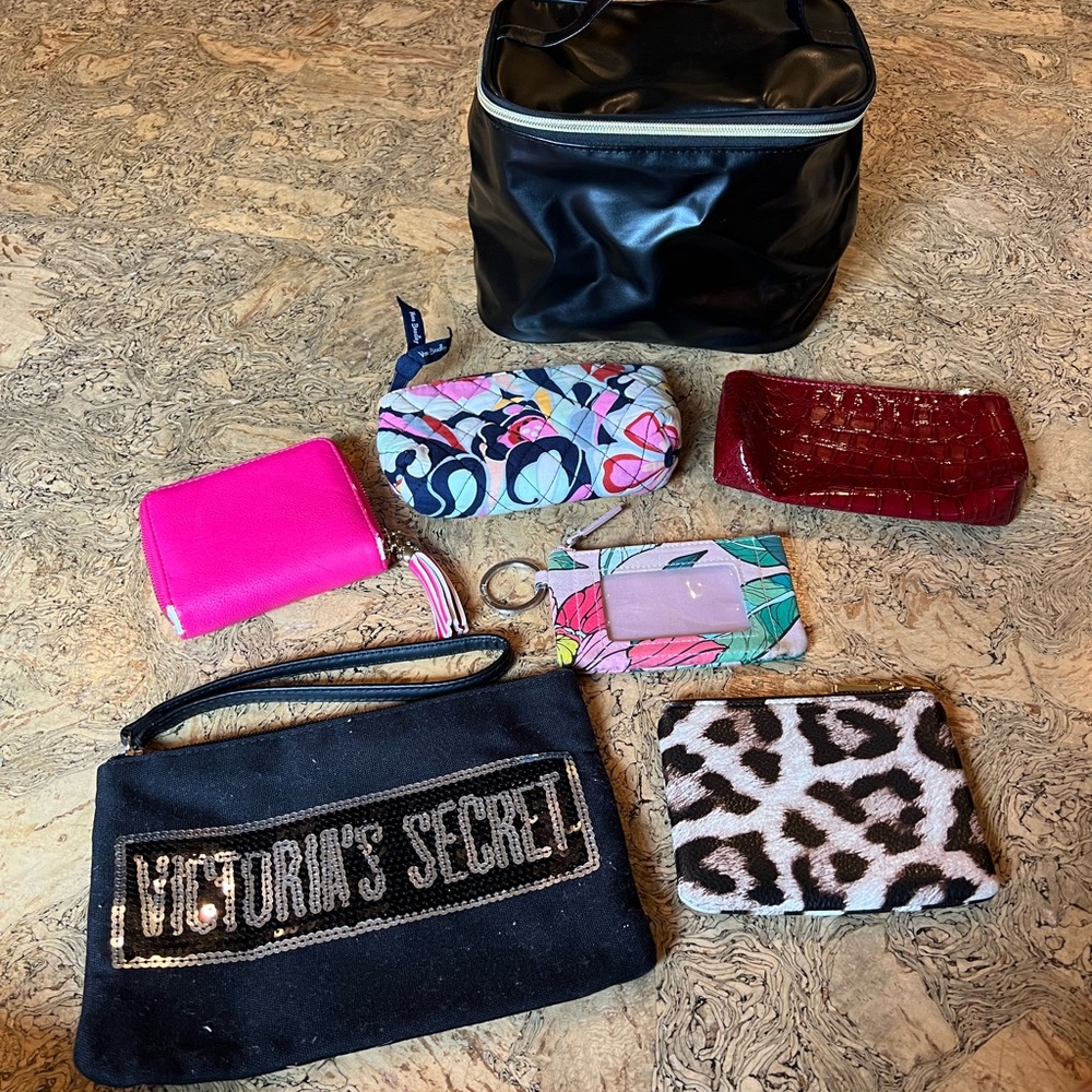 wallet, clutch, and makeup bag Set